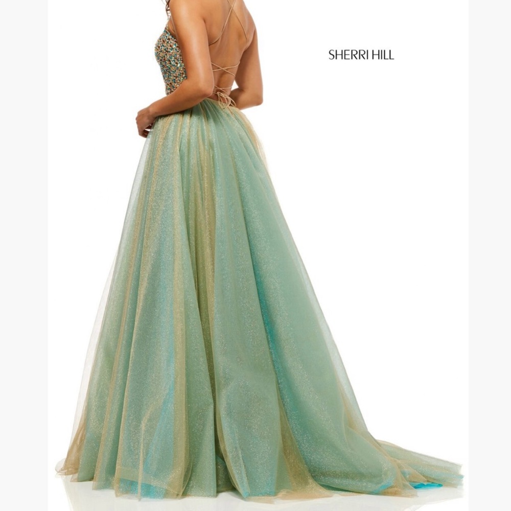 Sherri hill two piece tulle ball gown